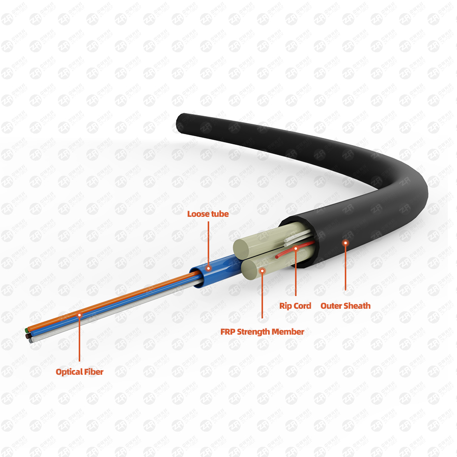 GYFFY ASU80 4 core fiber cable