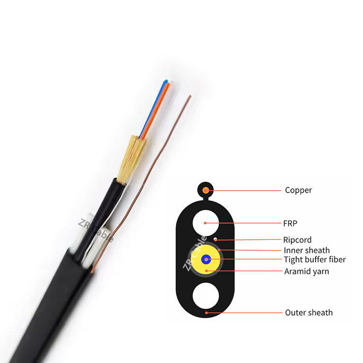 ftth Flat optical fiber cable