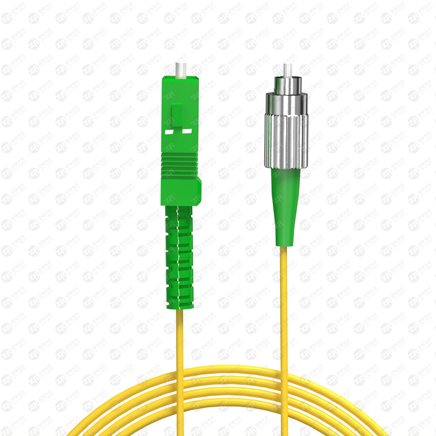 OS2 SC APC to FC APC Simplex Fiber Patch Cable