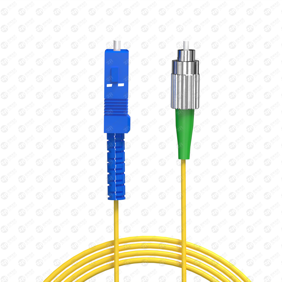 OS2 SC UPC to FC APC Simplex Fiber Patch Cable