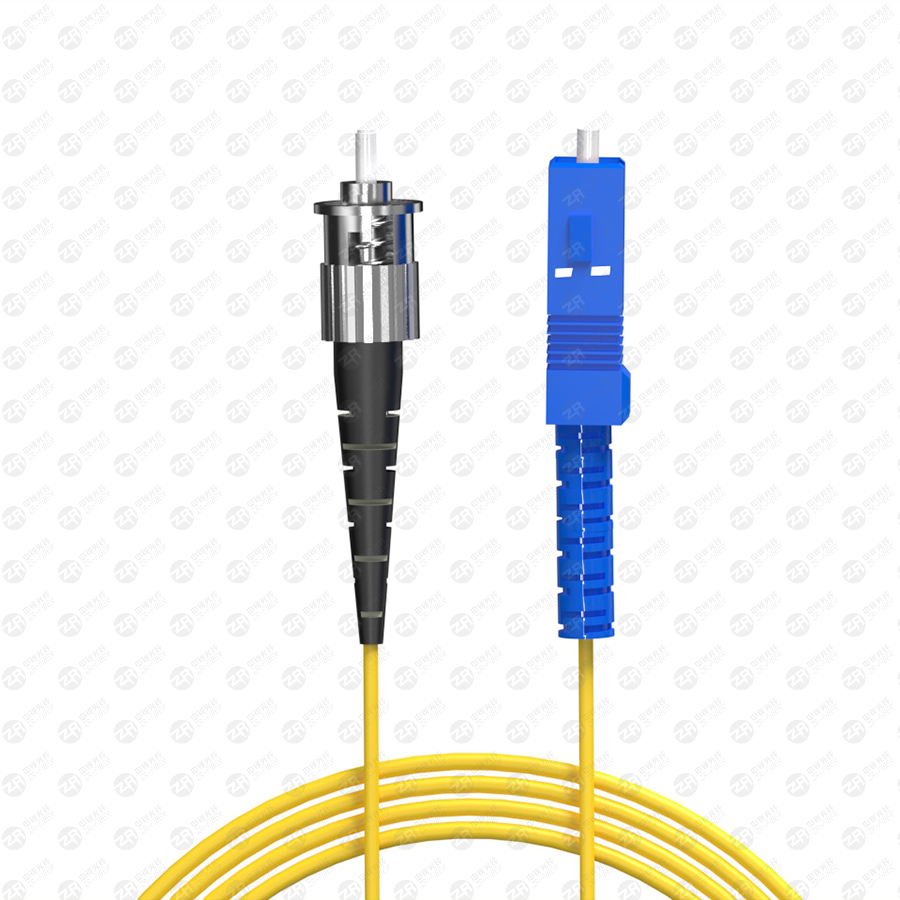 OS2 ST UPC to SC UPC Simplex Fiber Patch Cable
