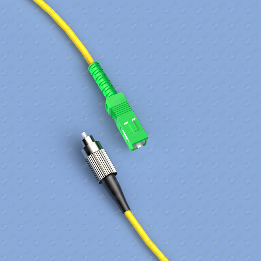 OS2 SC APC to FC UPC Simplex Fiber Patch Cable