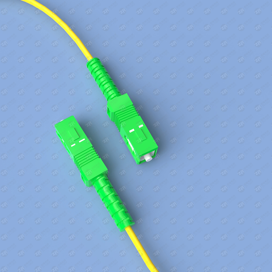 OS2 SC APC to SC APC Simplex Fiber Patch Cable