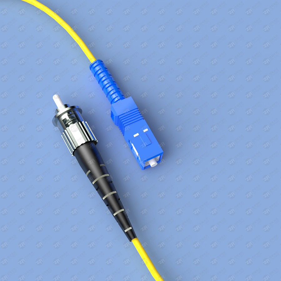 OS2 ST UPC to SC UPC Simplex Fiber Patch Cable
