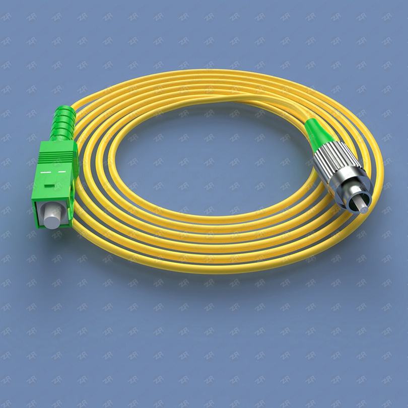 OS2 SC APC to FC APC Simplex Fiber Patch Cable