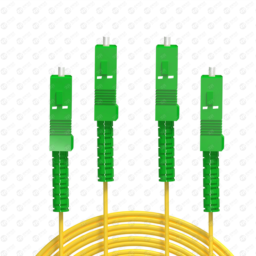 OS2 SC APC to SC APC Duplex Fiber Patch Cable